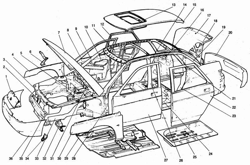 Ремонт кузовов и кузовных элементов LADA ВАЗ 2110